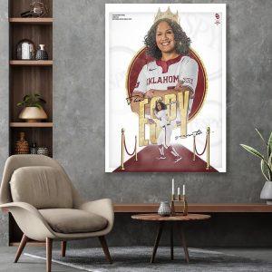 Jocelyn Alo Oklahoma Softball Win ESPYS Award Poster Canvas