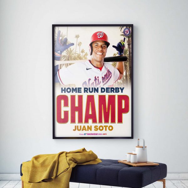 Juan Soto is your 2022 Home Run Derby Champion Poster Canvas