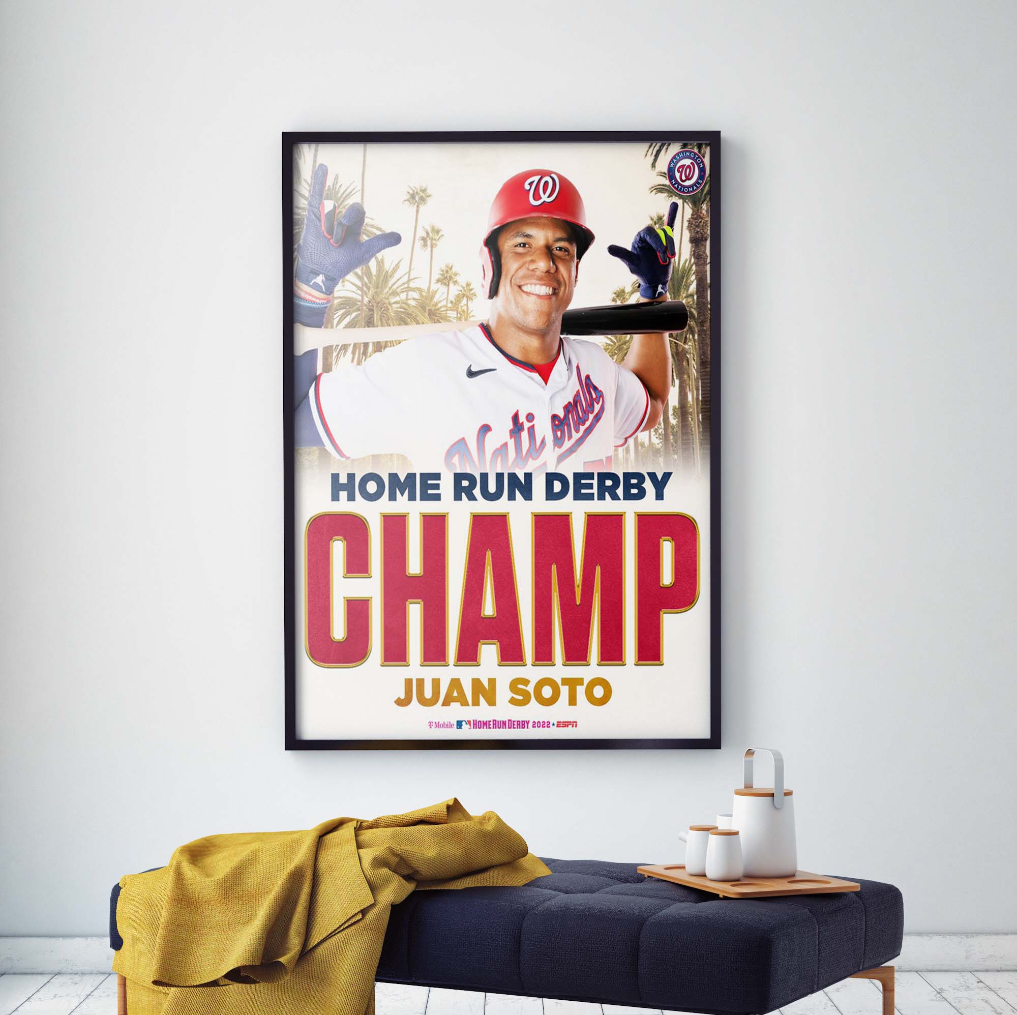 Juan Soto Home Run 2022 HR Derby Champ Poster, Custom prints store