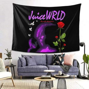 Juice Wrld Lucid Dream Rose Tapestry