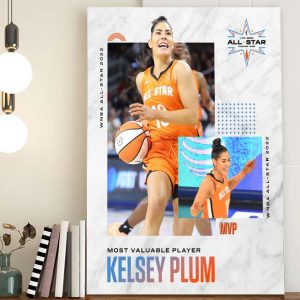 Kelsey Plum MVP WNBA All-star Game 2022 Poster Canvas