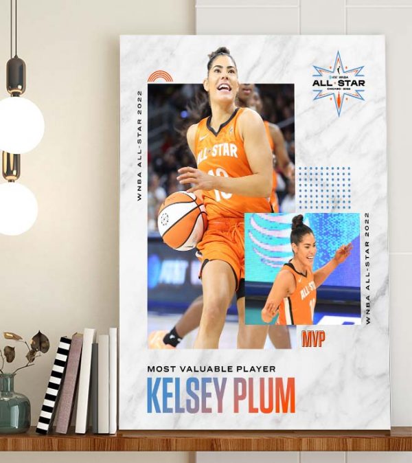Kelsey Plum MVP WNBA All-star Game 2022 Poster Canvas