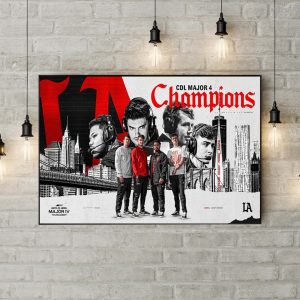 LA Thieves is CDL Major 4 Champions 2022 Poster Canvas