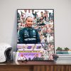 Lewis Hamilton 300 Race Starts  Canvas Poster