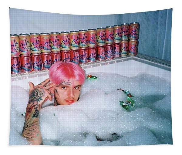 Lil Peep In The Bath Tapestry