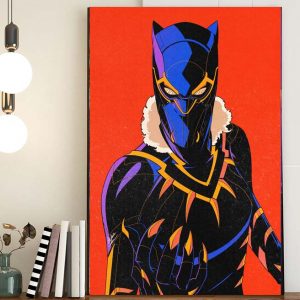 Marvel Studios Black Panther Wakanda Forever Fan Art Canvas Poster