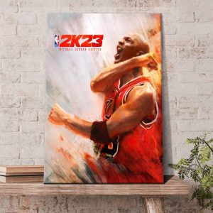 NBA 2K23 Michael Jordan and His Airness Edition  Poster Canvas