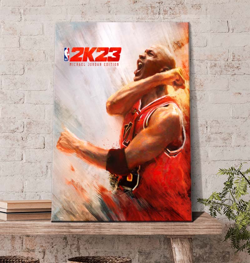 NBA 2K23 Michael Jordan and His Airness Edition  Poster Canvas