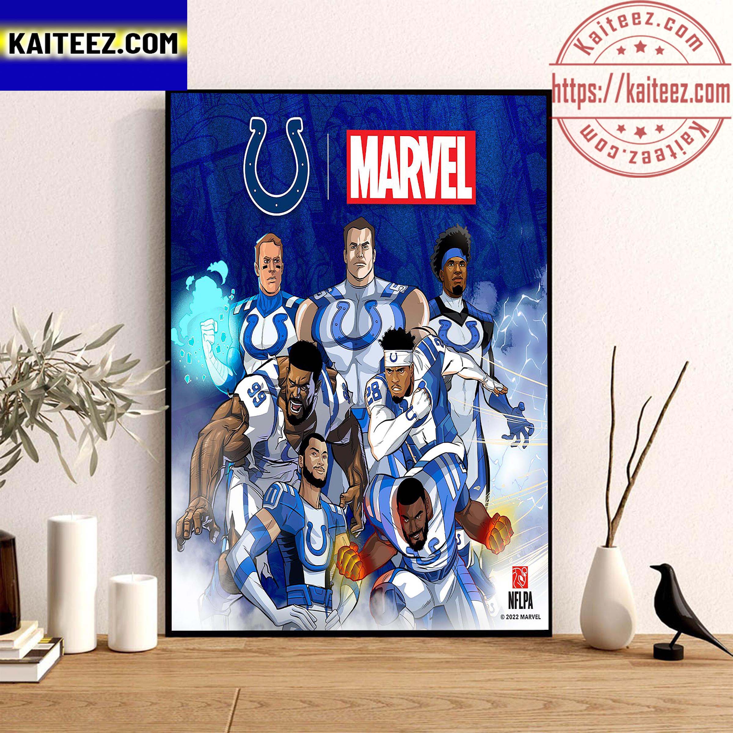 NFL Indianapolis Colts X Marvel Studios Decoration Poster Canvas