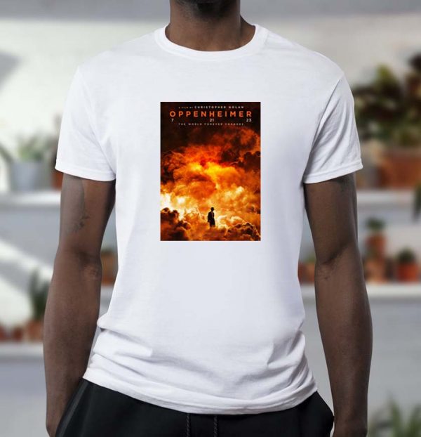 Oppenheimer Movie from Christopher Nolan Official Poster T-shirt - Kaiteez