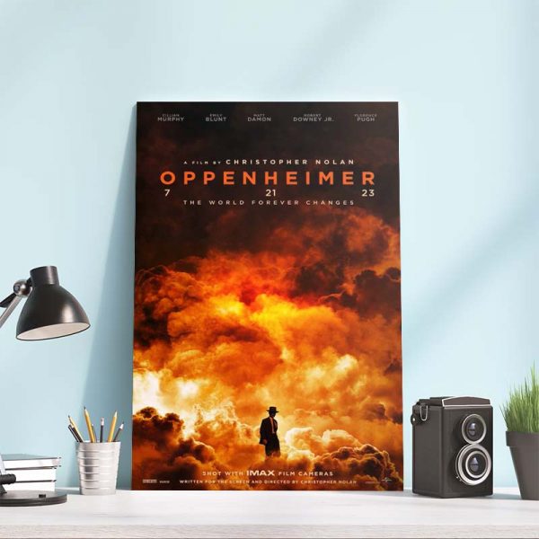 Oppenheimer by Christopher Nolan Official Poster Canvas