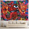 Psychedelic Boniboni Trippy Wall Tapestry Abstract Monster Tapestry