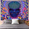Psychedelic Mushroom Optical Illution Get High Tapestry