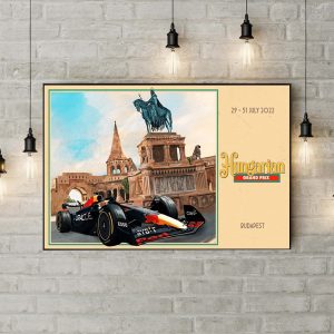 Red Bull Racing F1 Hungarian Grand Prix Budapest Poster Canvas