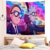 Rick And Morty Get High Weed Tapestry