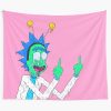 Rick And Morty Optical Illusion Tapestry