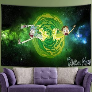 Rick And Morty Portal Tapestry