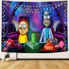 Rick And Morty X Spongerbob Tapestry