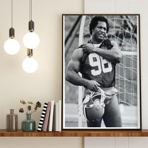 Ron Simmons on the Cleveland Browns Legend Poster Canvas