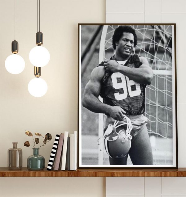 Ron Simmons on the Cleveland Browns Legend Poster Canvas