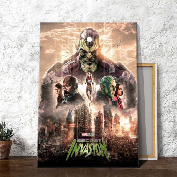 Secret Invasion Marvel Studio Official Poster Canvas