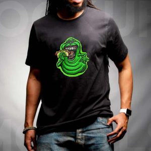 Slimey Green Ghost Eat Hamburger Classic Unisex T-Shirt