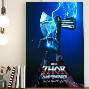 Stormbreaker and Mjolnir Thor Love And Thunder Poster Canvas