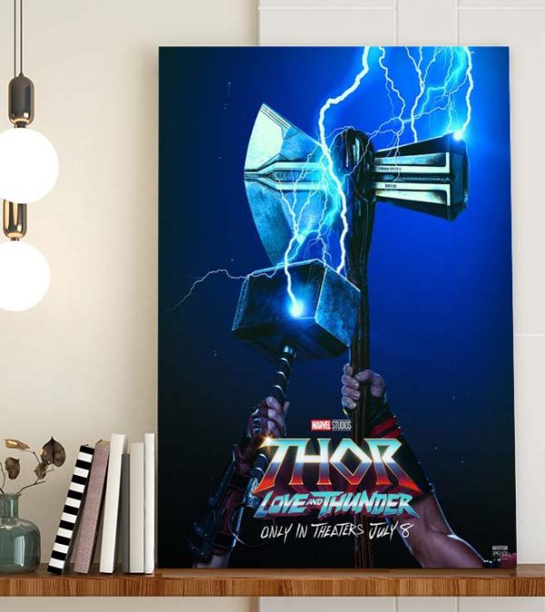 Stormbreaker and Mjolnir Thor Love And Thunder Poster Canvas