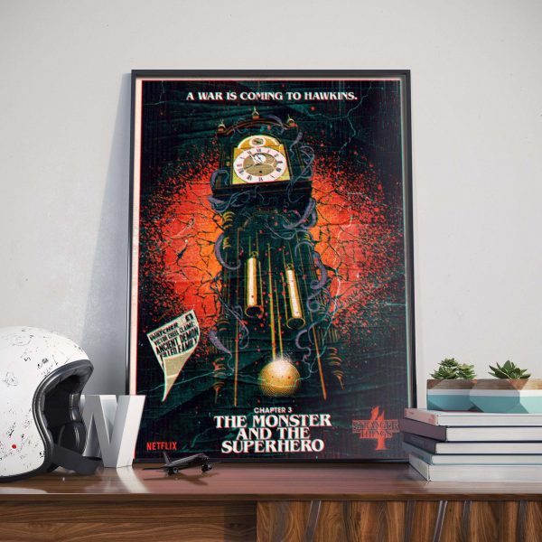 Stranger Things 4 Chapter 3 The Monster and The Superhero Poster Canvas