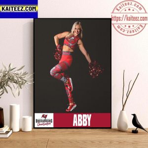 Tampa Bay Buccaneers Cheerleaders 2022 Team Captain Abby Decoration Poster Canvas