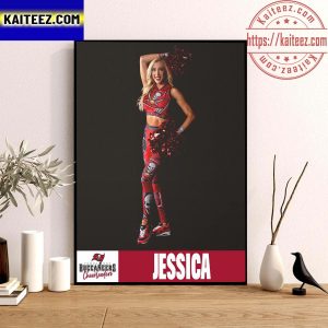 Tampa Bay Buccaneers Cheerleaders 2022 Team Captain Jessica Decoration Poster Canvas