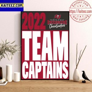 Tampa Bay Buccaneers Cheerleaders 2022 Team Captains Decoration Poster Canvas