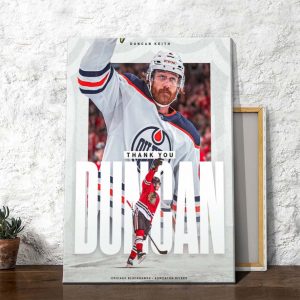 Thank You Duncan Keith Happy Retirement Poster Canvas