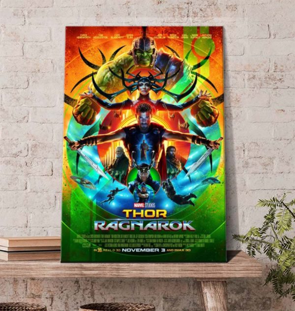 Thor Ragnarok Marvel Studio Official Poster Canvas