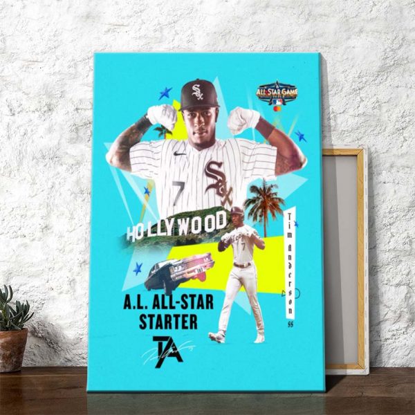 Tim Anderson American League All Star Starter MLB Poster Canvas
