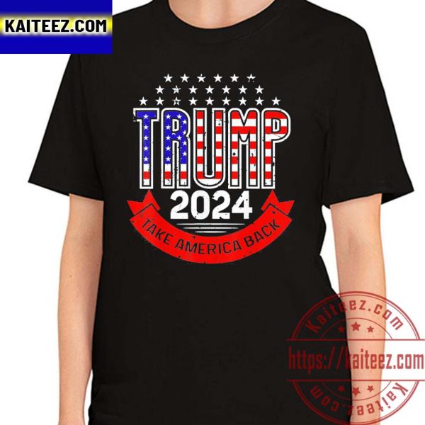 Trump 2024 Take America back Eagle save America again 2022 Funny Shirt