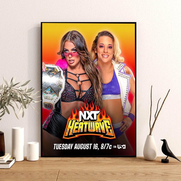 WWE NXT Heatwave NXT Women’s Title Mandy Rose vs Zoey Stark Art Decor Poster Canvas