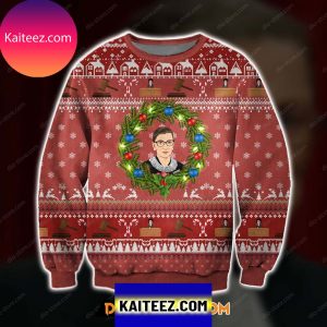 3D All Over Printed Ruth Bader Ginsburg Ugly Christmas Sweater