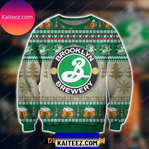 3d All Over Printed Brooklyn Brewery Christmas Ugly Sweater