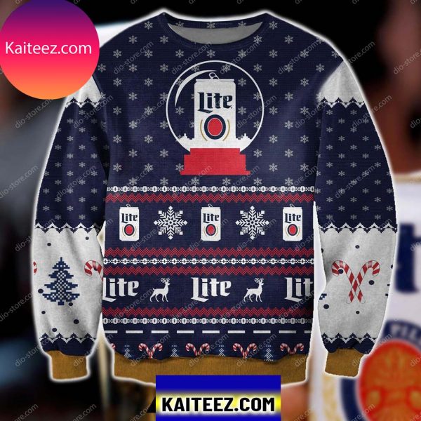 3d All Over Printed  Miller Lite Christmas Ugly Sweater