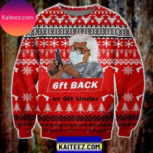 6ft Back Or 6ft Under 3d Print  Christmas Ugly Sweater