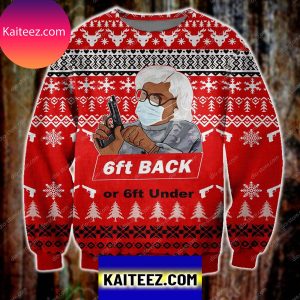 6ft Back Or 6ft Under 3d Print Christmas Ugly Sweater