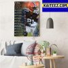 91 to 100 On The NFL Top 100 Players Of 2022 List Art Decor Poster Canvas
