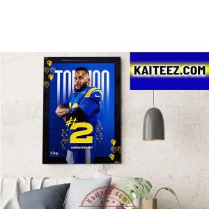 Aaron Donald Los Angeles Rams In The NFL Top 100 ArtDecor Poster Canvas