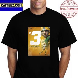 Aaron Rodgers Green Bay Packers No 3 In The NFL Top 100 Vintage T-Shirt