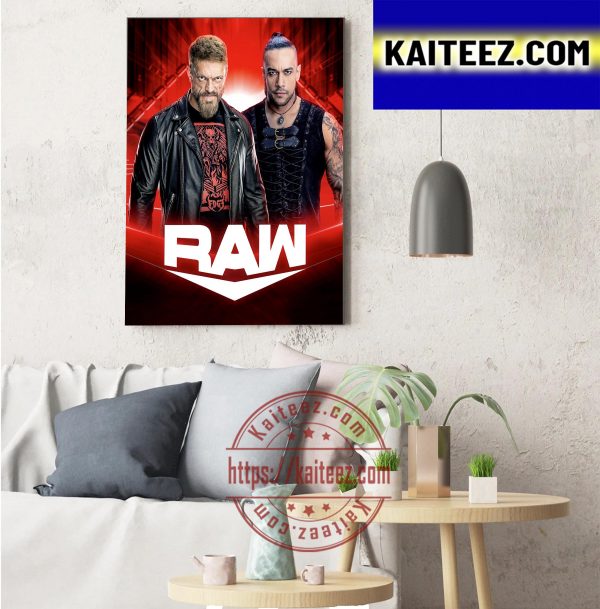 Adam Edge Copeland In WWE RAW ArtDecor Poster Canvas