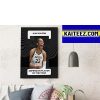 A’ja Wilson Is KIA WNBA Defensive Player Of The Year ArtDecor Poster Canvas