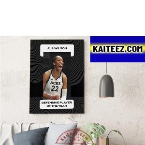 A’ja Wilson Is Defensive Player of the Year WNBA ArtDecor Poster Canvas
