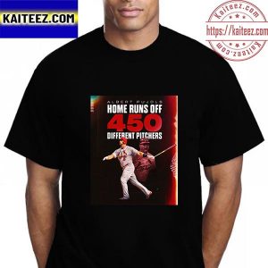 Albert Pujols 450 Home Runs Off And Different Pitchers Vintage T-Shirt