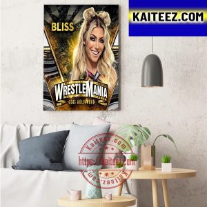 Alexa Bliss In WWE WrestleMania Goes Hollywood Art Decor Poster Canvas